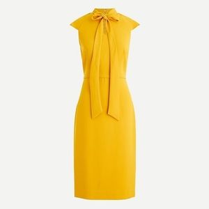 (Tall) NWT J.Crew Ruffle-Front Crepe Sheath Dress
